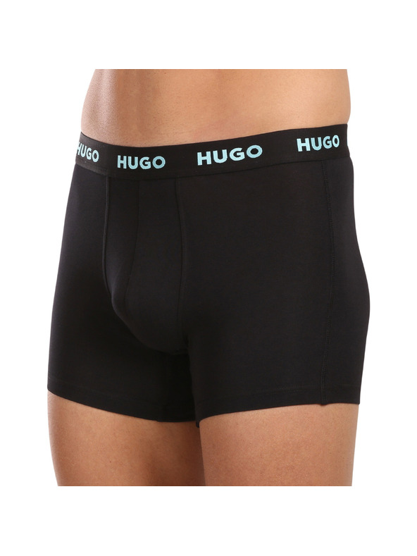 HUGO Sada troch - pánske boxerky HUGO čierne
