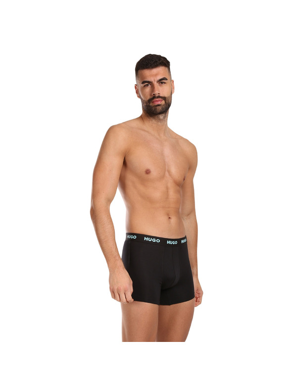 HUGO Sada troch - pánske boxerky HUGO čierne