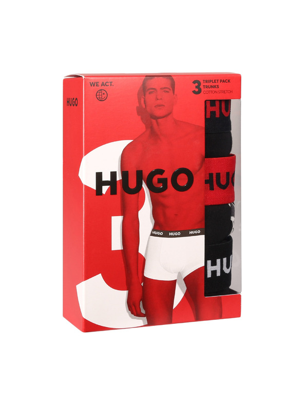 HUGO Sada troch - pánske boxerky HUGO viacfarebné