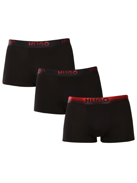 HUGO Sada troch - pánske boxerky HUGO čierne