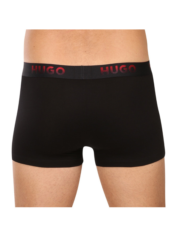 HUGO Sada troch - pánske boxerky HUGO čierne