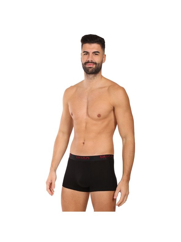 HUGO Sada troch - pánske boxerky HUGO čierne