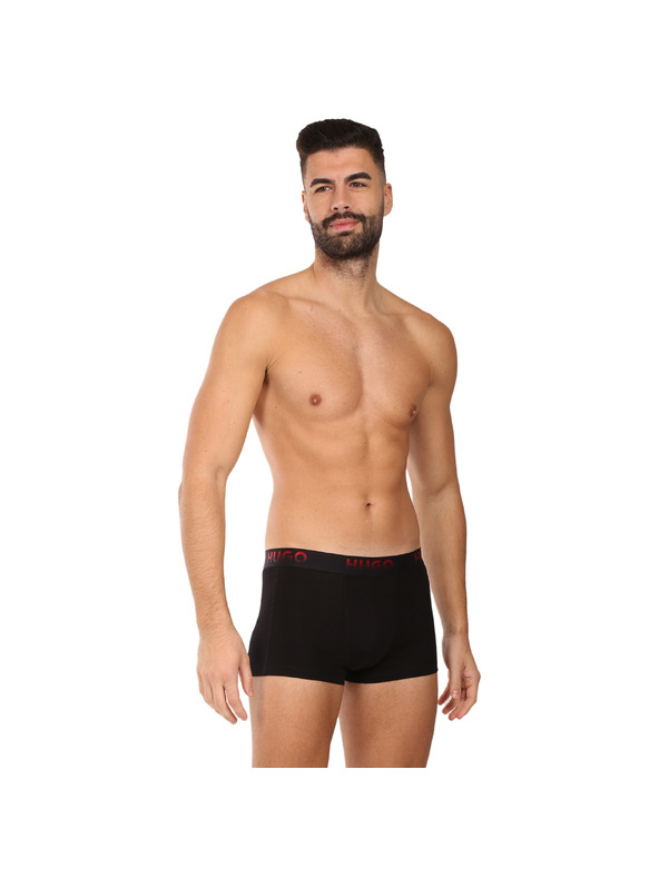HUGO Sada troch - pánske boxerky HUGO čierne