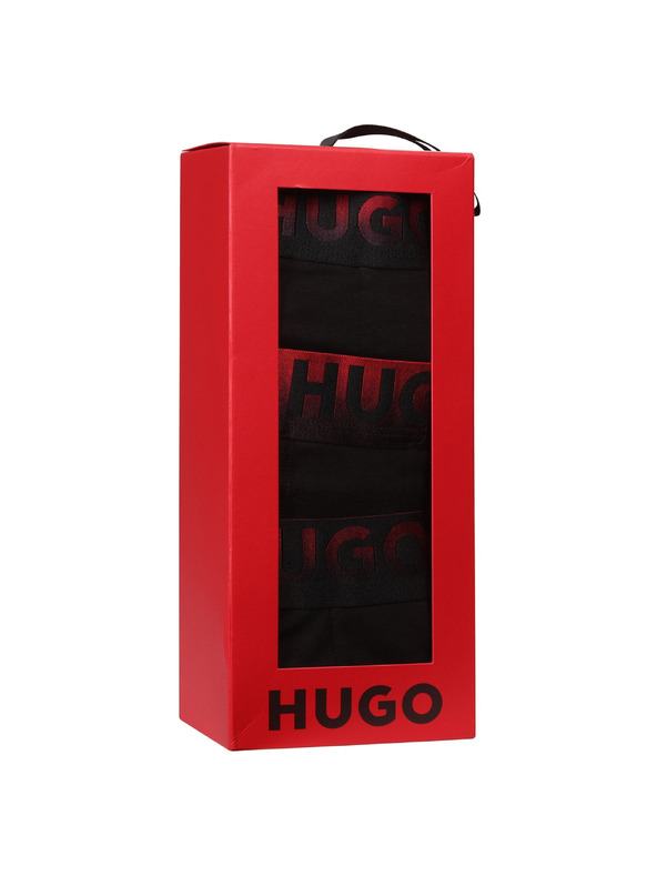 HUGO Sada troch - pánske boxerky HUGO čierne