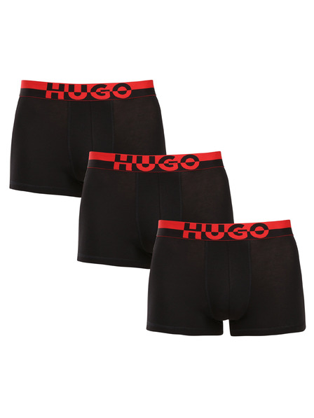 HUGO Sada troch - pánske boxerky HUGO čierne