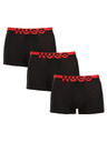 HUGO Sada troch - pánske boxerky HUGO čierne