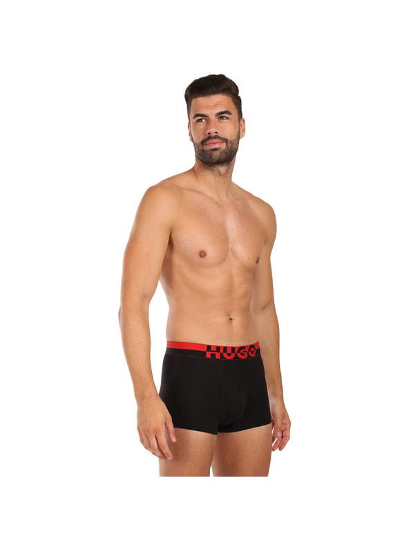 HUGO Sada troch - pánske boxerky HUGO čierne