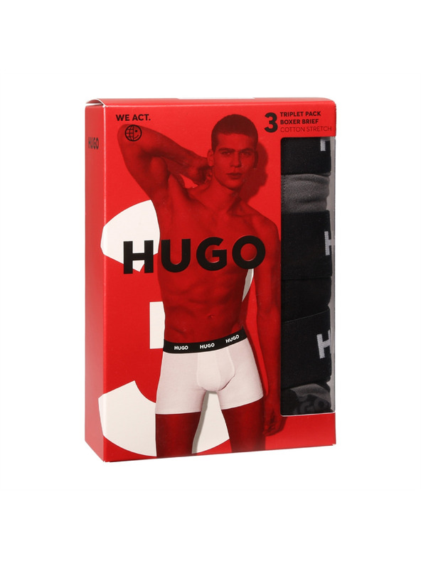 HUGO Sada troch - pánske boxerky HUGO viacfarebné