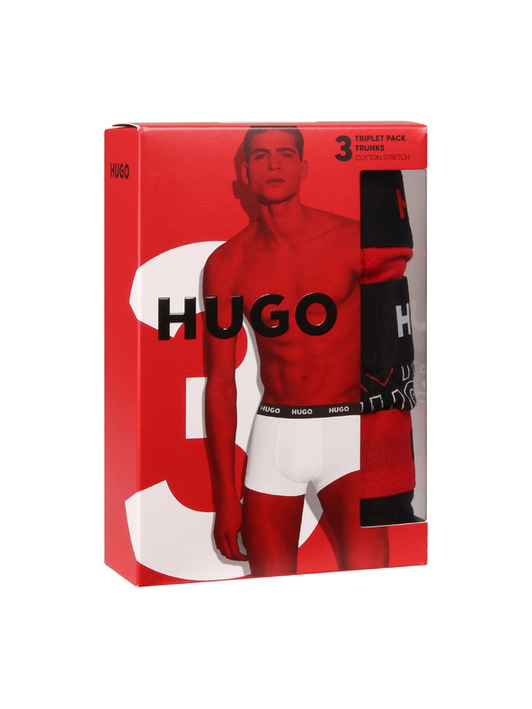 HUGO Sada troch - pánske boxerky HUGO viacfarebné