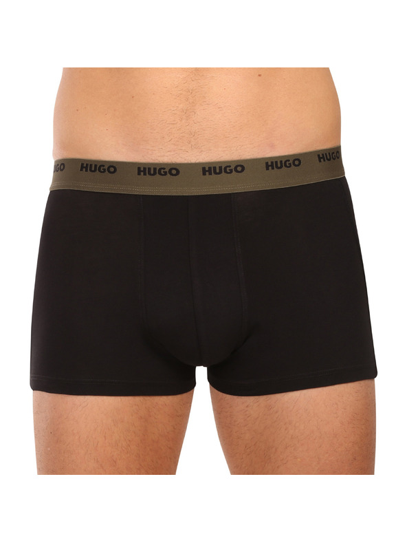HUGO Sada piatich - pánske boxerky HUGO čierne