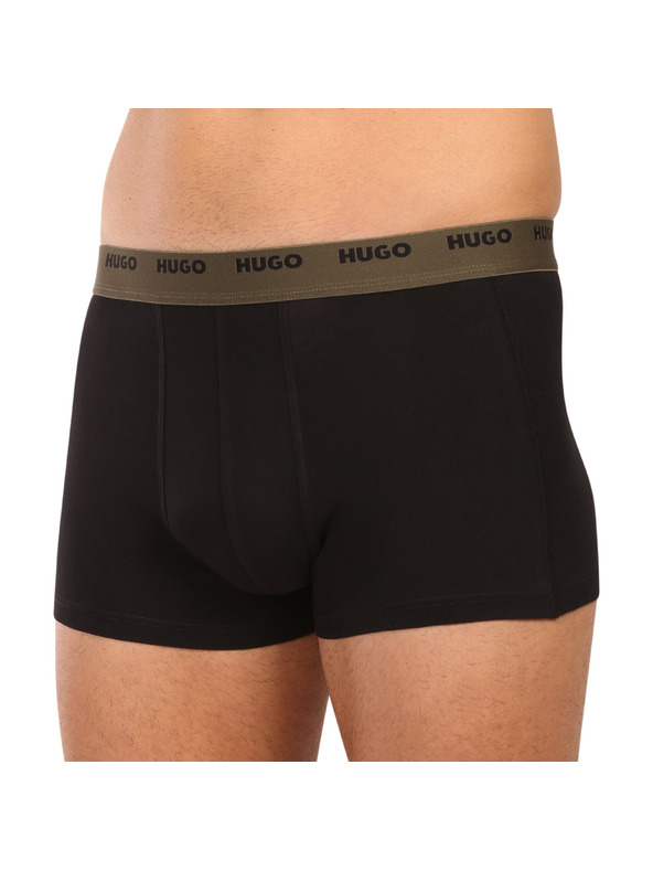 HUGO Sada piatich - pánske boxerky HUGO čierne
