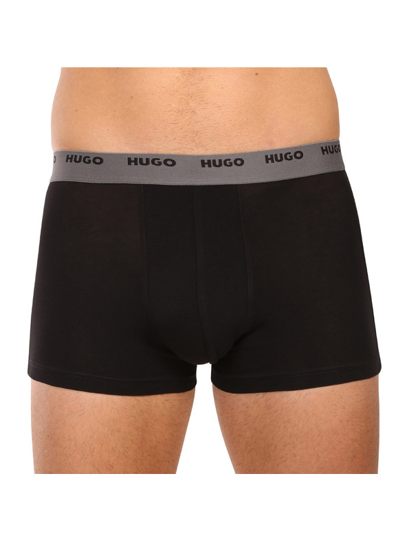 HUGO Sada piatich - pánske boxerky HUGO čierne