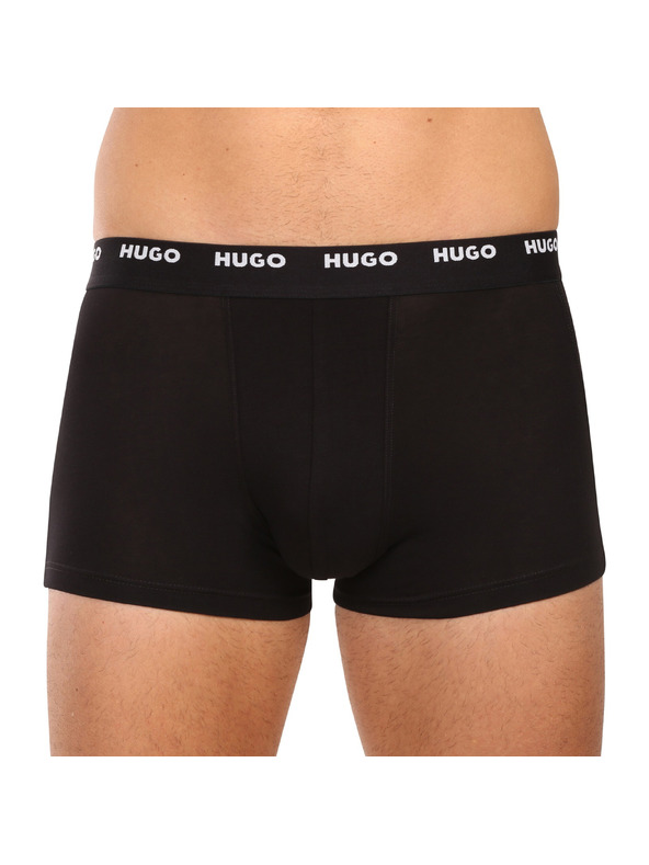 HUGO Sada piatich - pánske boxerky HUGO čierne