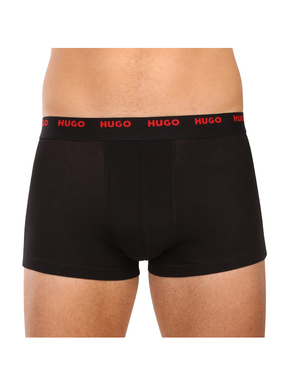 HUGO Sada piatich - pánske boxerky HUGO čierne