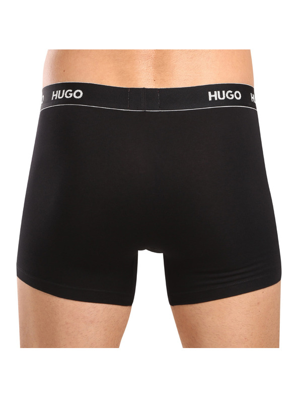 HUGO Sada troch - pánske boxerky HUGO čierne