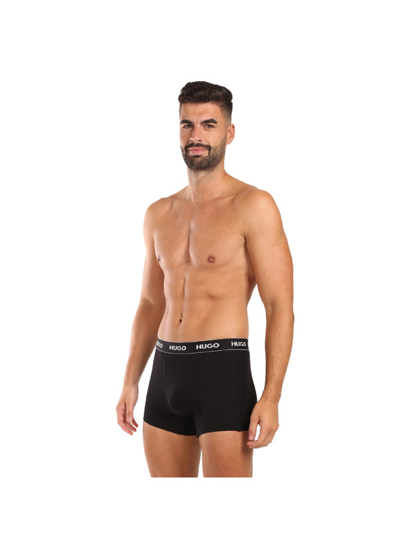 HUGO Sada troch - pánske boxerky HUGO čierne