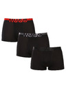 HUGO Sada troch - pánske boxerky HUGO čierne