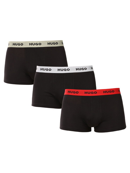 HUGO Sada troch - pánske boxerky HUGO čierne