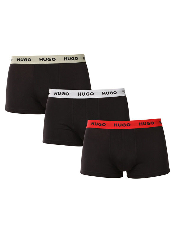 HUGO Sada troch - pánske boxerky HUGO čierne