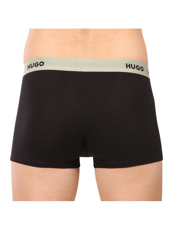 HUGO Sada troch - pánske boxerky HUGO čierne