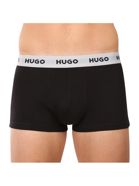 HUGO Sada troch - pánske boxerky HUGO čierne