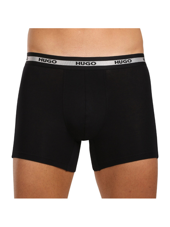 HUGO Sada troch - pánske boxerky HUGO čierne