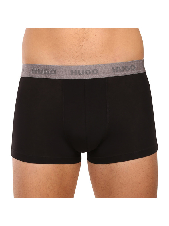 HUGO Sada troch - pánske boxerky HUGO čierne