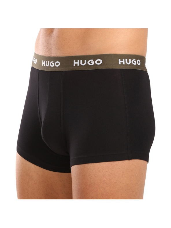 HUGO Sada troch - pánske boxerky HUGO čierne