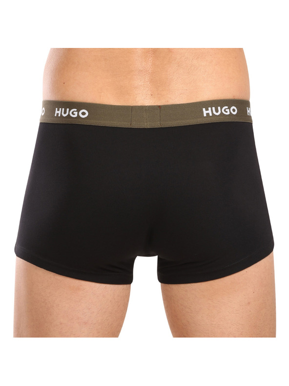 HUGO Sada troch - pánske boxerky HUGO čierne