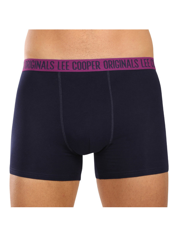 Lee Cooper Sada siedmich - pánske boxerky Lee Cooper tmavo modré