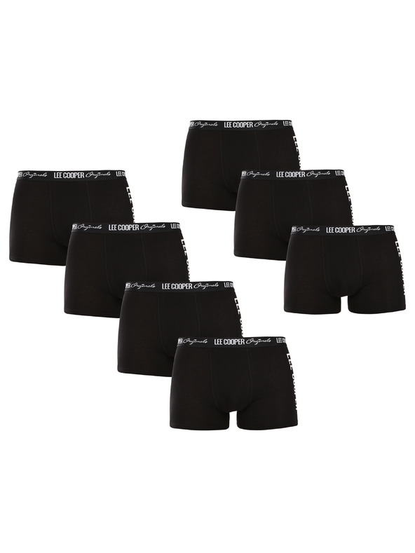 Lee Cooper Sada siedmich - pánske boxerky Lee Cooper čierne