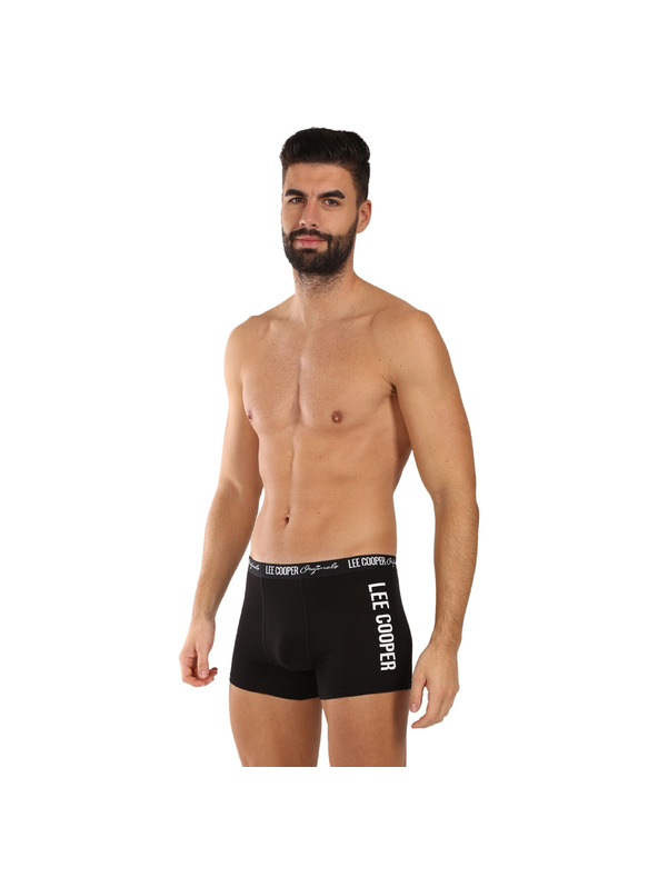 Lee Cooper Sada siedmich - pánske boxerky Lee Cooper čierne
