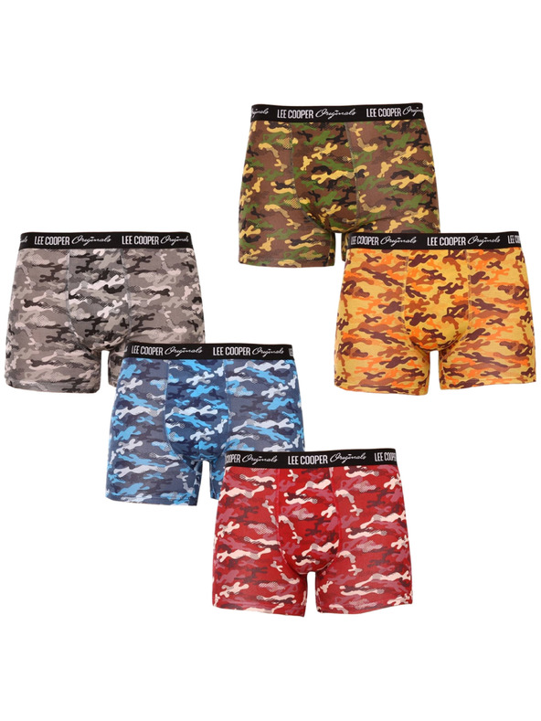 Lee Cooper Sada piatich - pánske boxerky Lee Cooper viacfarebné