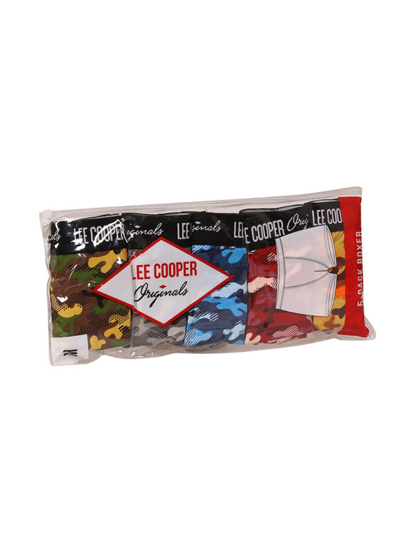 Lee Cooper Sada piatich - pánske boxerky Lee Cooper viacfarebné