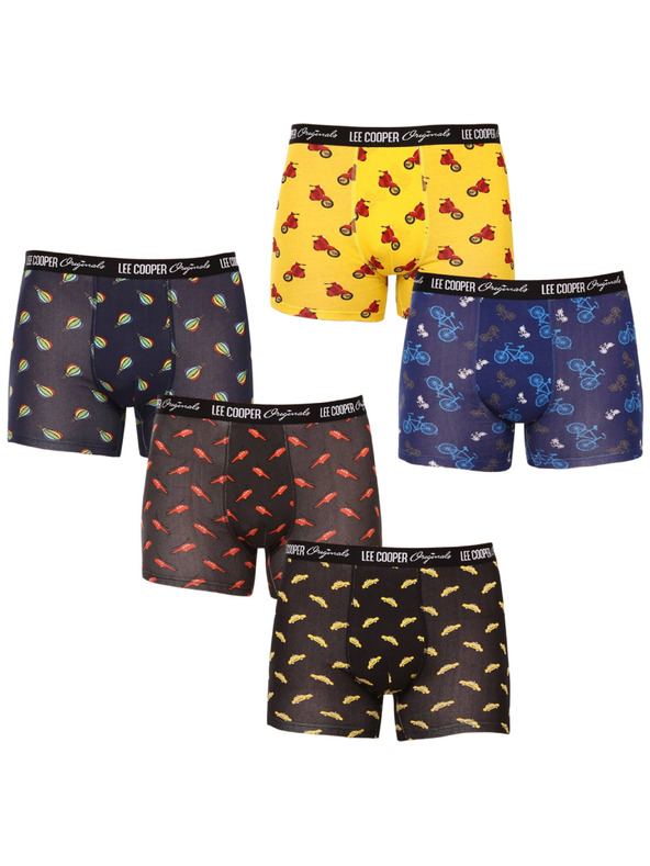 Lee Cooper Sada piatich - pánske boxerky Lee Cooper viacfarebné