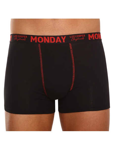 Lee Cooper Sada siedmich - pánske boxerky Lee Cooper čierne
