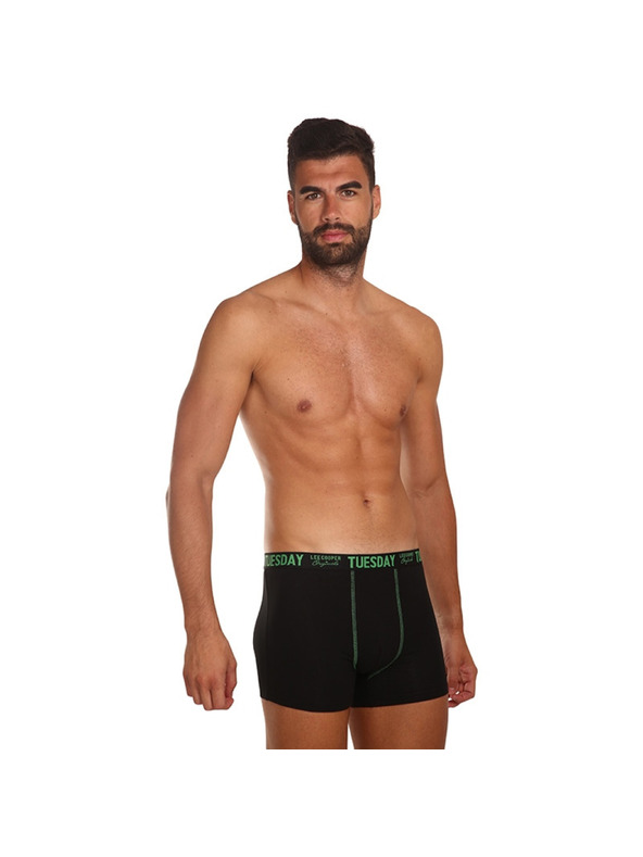 Lee Cooper Sada siedmich - pánske boxerky Lee Cooper čierne