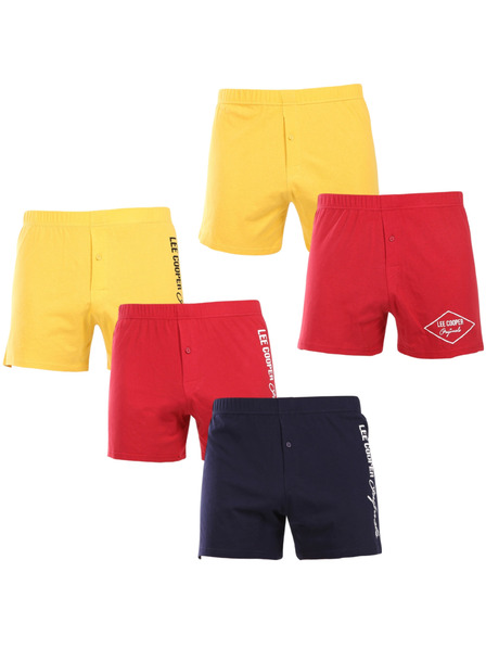 Lee Cooper Sada piatich - pánske trenky Lee Cooper viacfarebné