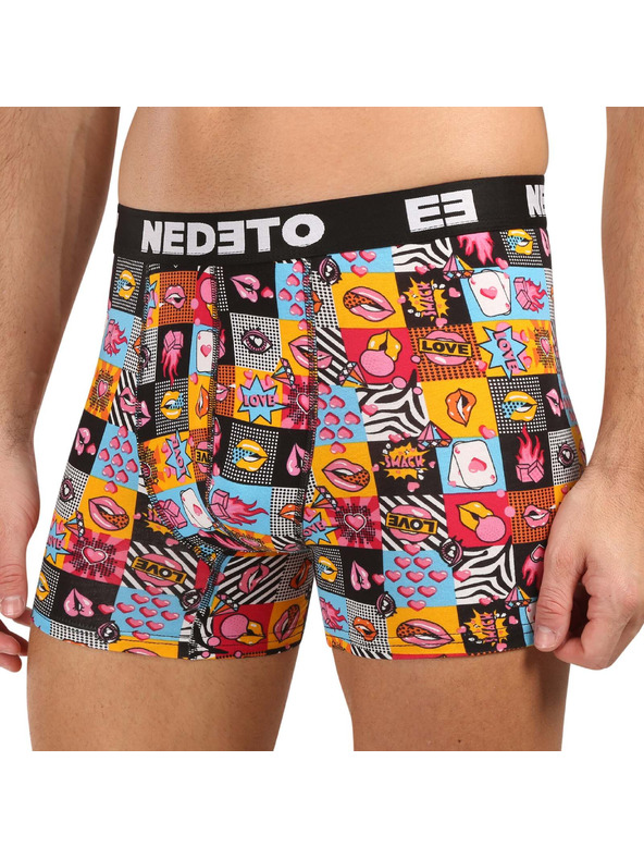 Nedeto Sada troch - pánske boxerky Nedeto Valentín viacfarebné