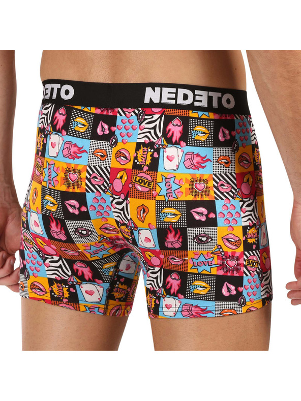 Nedeto Sada troch - pánske boxerky Nedeto Valentín viacfarebné