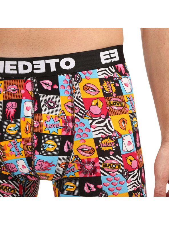 Nedeto Sada troch - pánske boxerky Nedeto Valentín viacfarebné