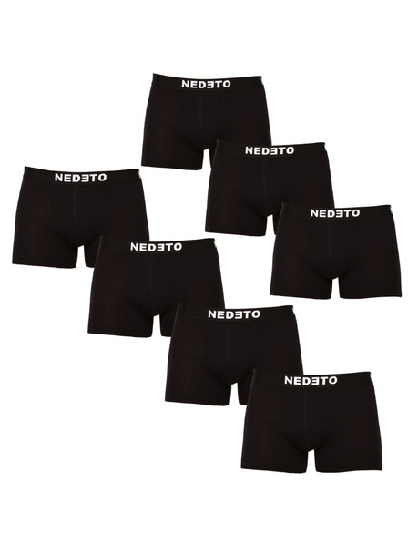 Nedeto Sada siedmich - (5+2 zadarmo) pánske boxerky Nedeto čierne