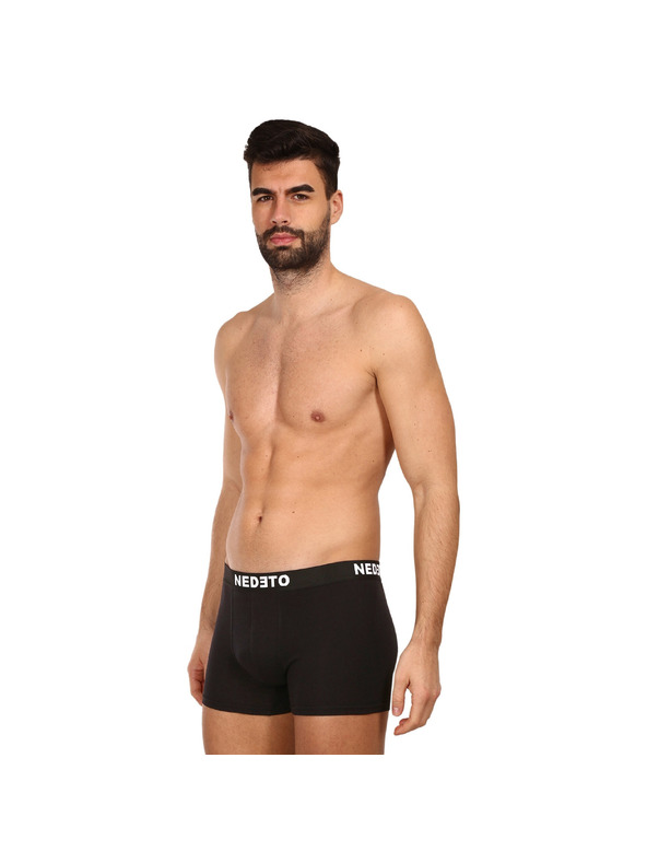 Nedeto Sada siedmich - (5+2 zadarmo) pánske boxerky Nedeto čierne