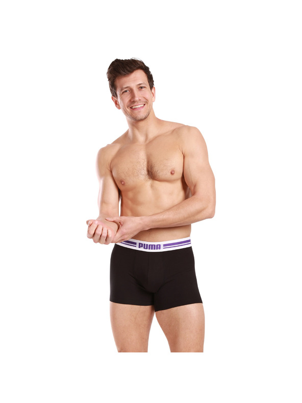Puma Sada dvoch - pánske boxerky Puma čierne