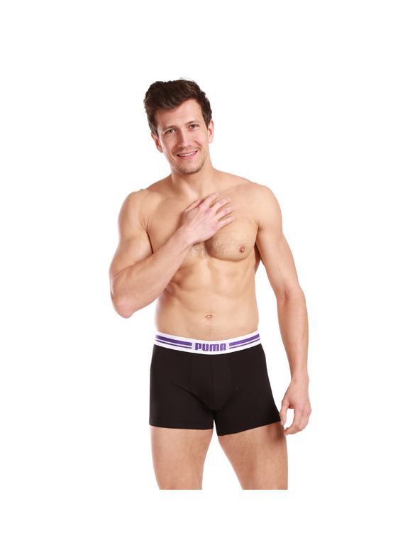 Puma Sada dvoch - pánske boxerky Puma čierne