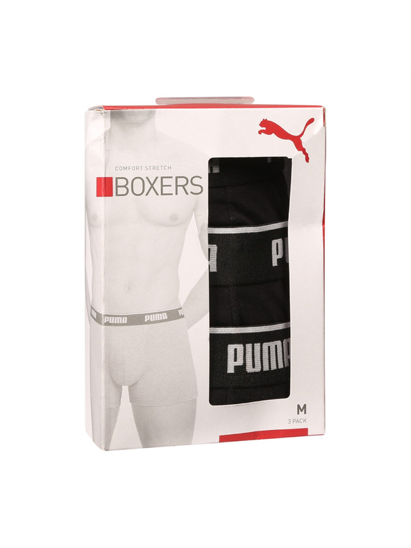 Puma Sada troch - pánske boxerky Puma čierne