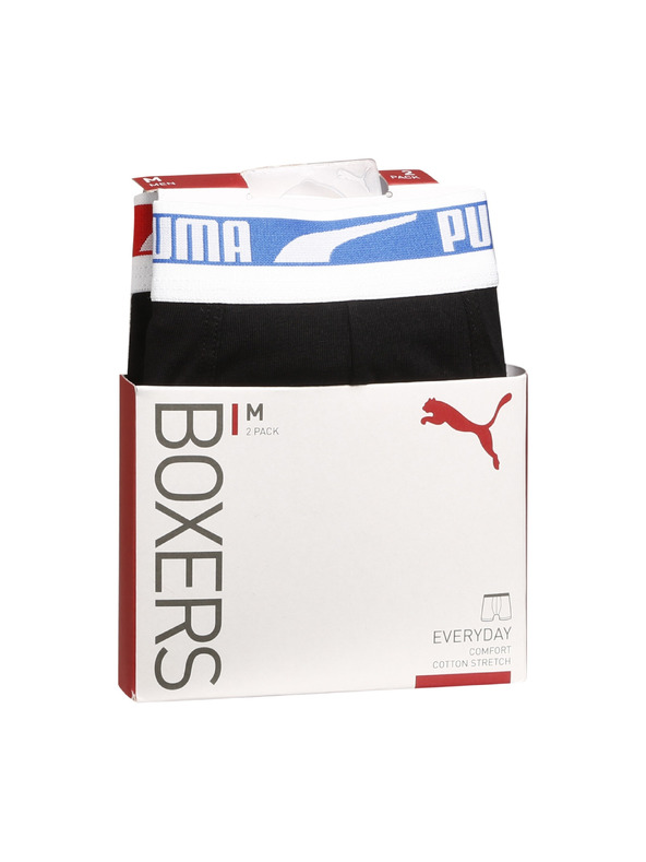 Puma Sada dvoch - pánske boxerky Puma čierne