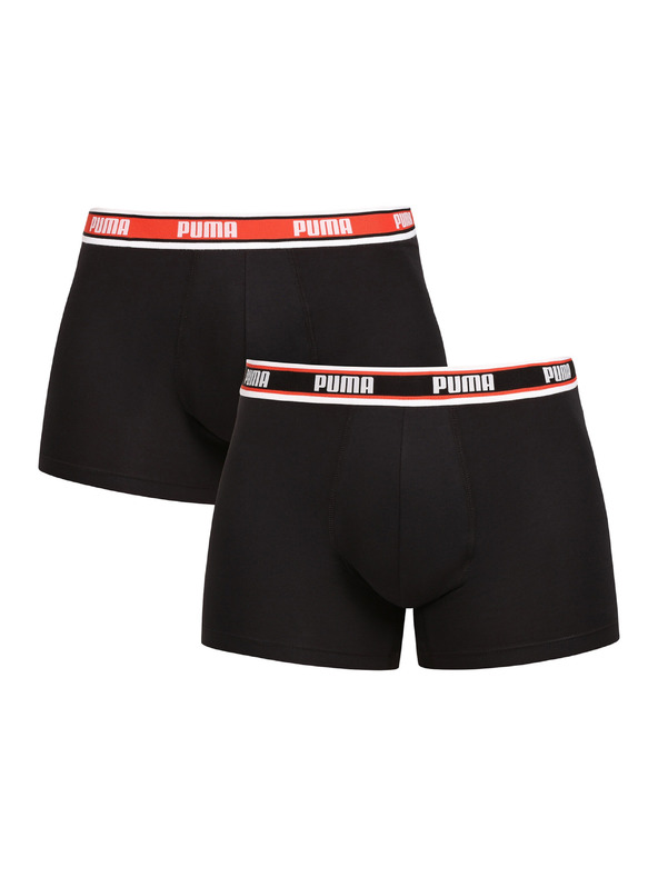 Puma Sada dvoch - pánske boxerky Puma čierne