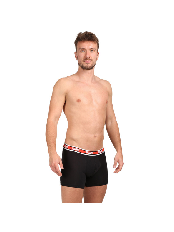 Puma Sada dvoch - pánske boxerky Puma čierne