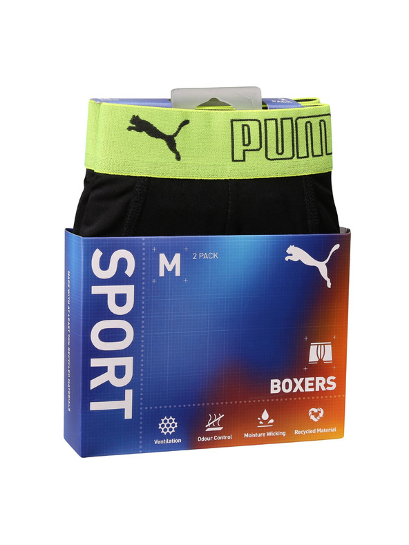 Puma Sada dvoch - pánske boxerky Puma čierne